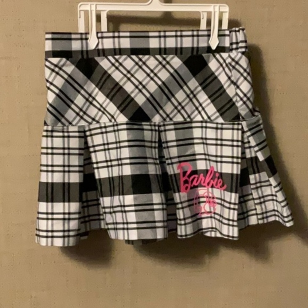 Barbie Black and White Skater Mini Skirt